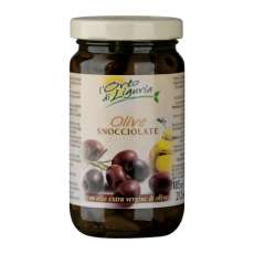 Entkernte ligurische Taggiasca Oliven in Öl 300g netto Entkernte ligurische Taggiasca Oliven in Öl 300g netto
