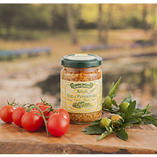 Aglio Olio Peperoncino Im Glas Spaghetti Knoblauch Ol Und Chili Tab Green Line Cucina Della Nonna