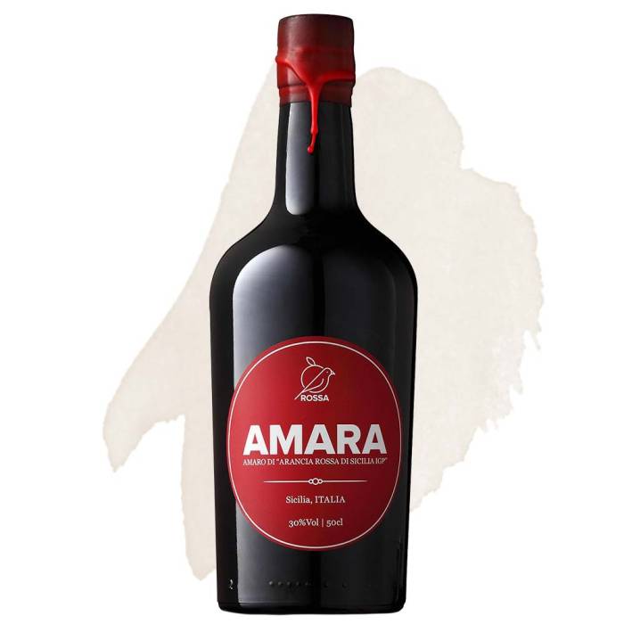 Amara d'Arancia Rossa - Orangenlikör (Rossa Sicily) 0,5 l