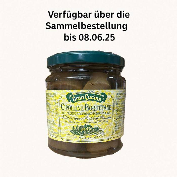 Cipolline Bor. Aceto Balsamico (Gran Cucina) 280 g