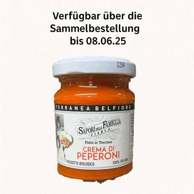 Crema di Peperoni Bio (Belfiore) 120 g