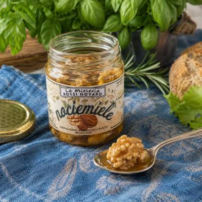 Nociemiele - Akazienhonig mit Wallnüssen (Apicoltura Rossi) 230 g