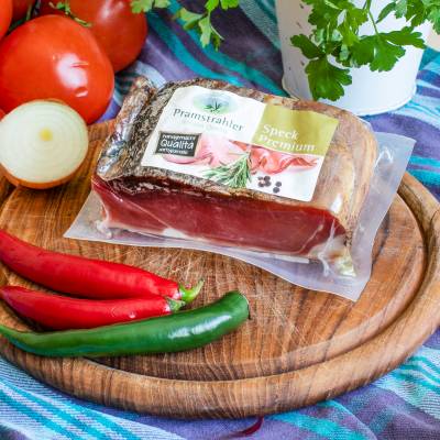 Südtiroler Premium Speck (Pramstrahler) >300 g (Preis/St.) (MHD erreicht)