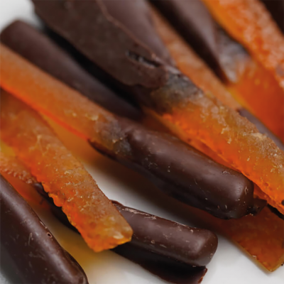 Arancia al cioccolato - Orangenfilet mit Schokolade (Natale) 100 g