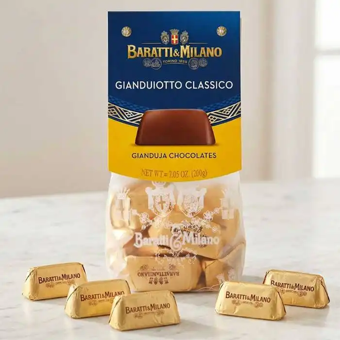 Gianduiotti Nougat (Baratti & Milano) 200 g - jetzt NEU in Tüte -