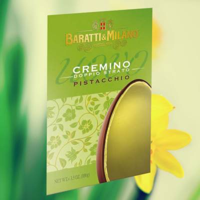 Cremino-Ei Pistacchio groß (Baratt&Milano) 100 g (grün)