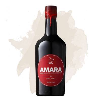 Amara d'Arancia Rossa - Orangenlikör (Rossa Sicily) 0,5 l