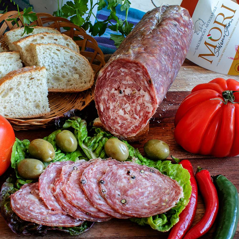 Finocchiona Fenchelsalami aus der Toskana Bremerwein