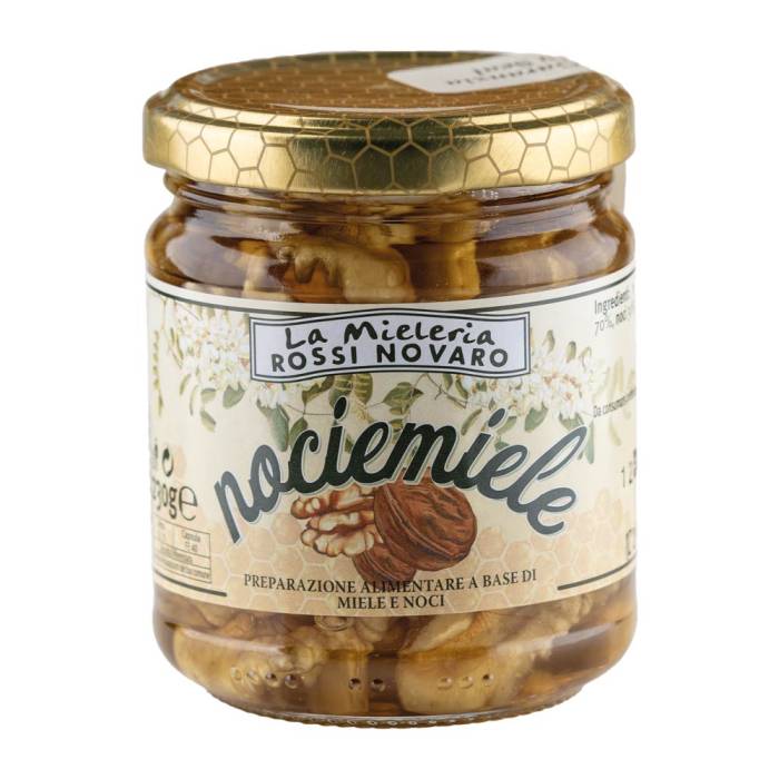 Nociemiele - Akazienhonig mit Wallnüssen (Apicoltura Rossi) 230 g